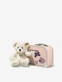 Steiff Lotte Teddy Bear And Suitcase 28cm