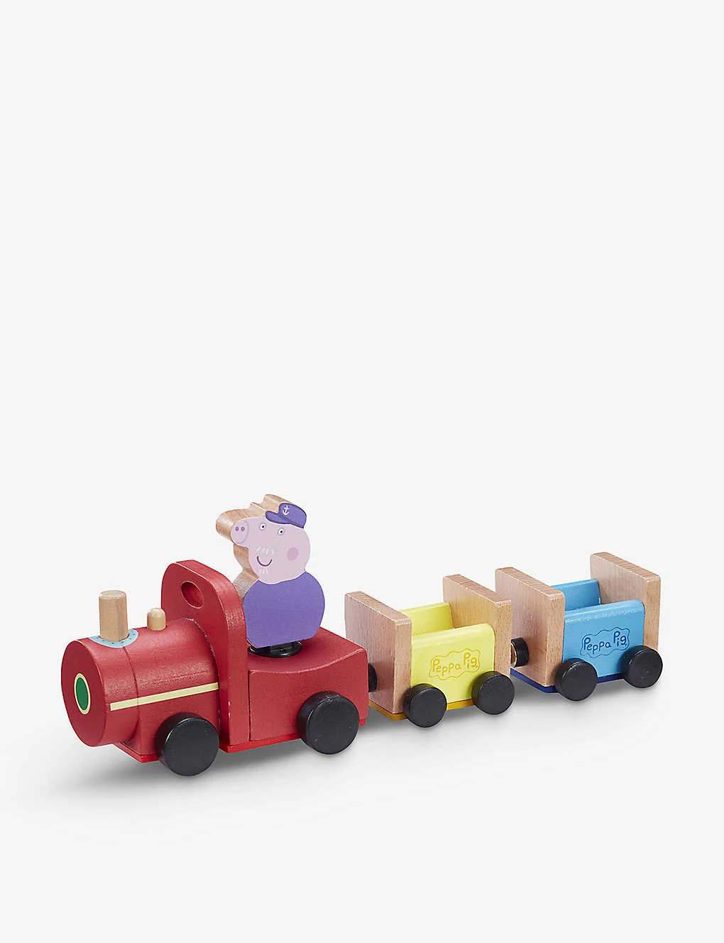 Peppa Pig Grandpa's Train And Wooden Carriage Set - Image 2
