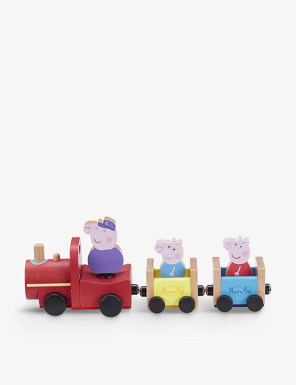 Peppa Pig Grandpa's Train And Wooden Carriage Set - Image 3