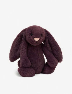 JELLYCAT Bashful Plum Bunny Soft Toy 18cm