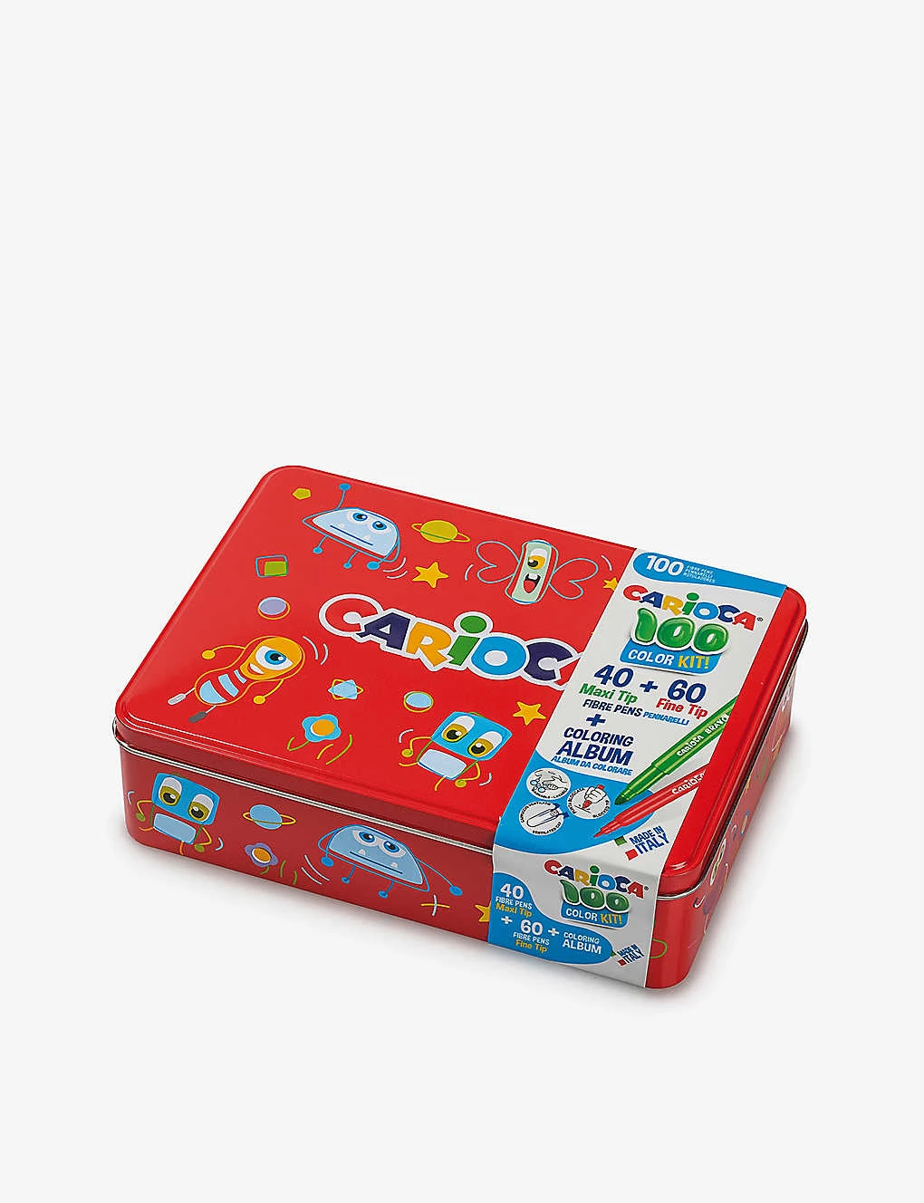 CARIOCA 100 Felt Tips & Colouring Book Set - Image 3