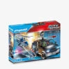 Playmobil City Action 70575 Police Helicopter Pursuit With Runaway Van Playset
