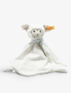 Steiff Cuddly Friends Lita Lamb Woven Comforter 26cm X 26cm