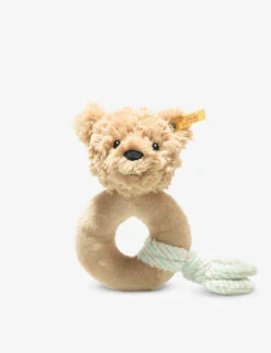 Steiff Soft Cuddly Friends Jimmy Bear Woven Toy Rattle 14cm