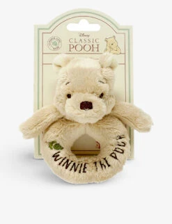 Winnie The Pooh Hundred Acre Wood Classic Pooh Signature Ring Rattle 14cm
