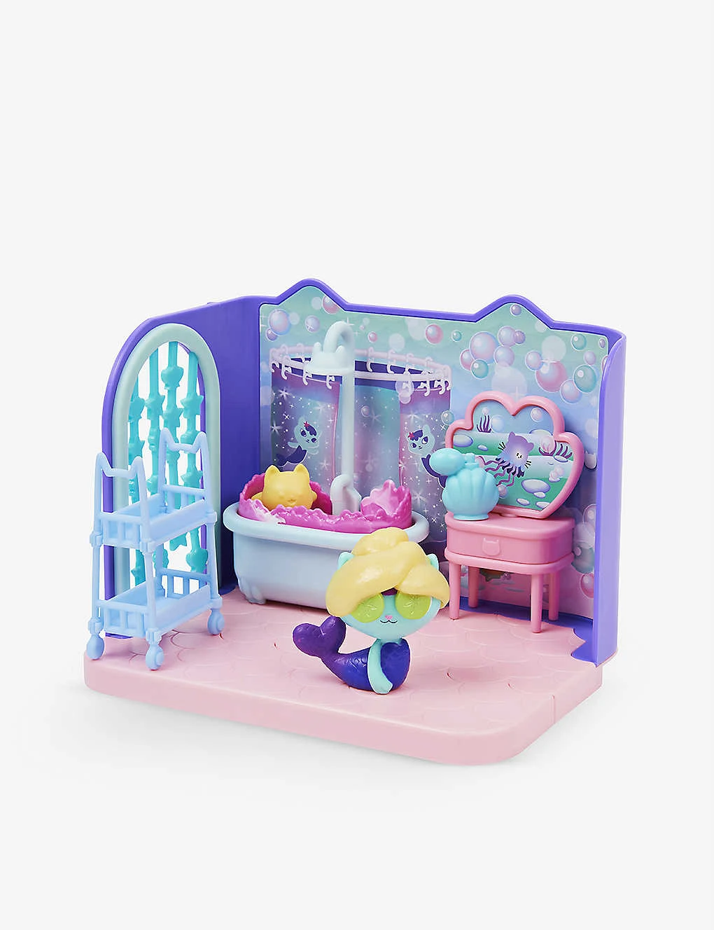 ‘MerCat’ Primp And Pamper Bathroom Playset 26cm - Image 3