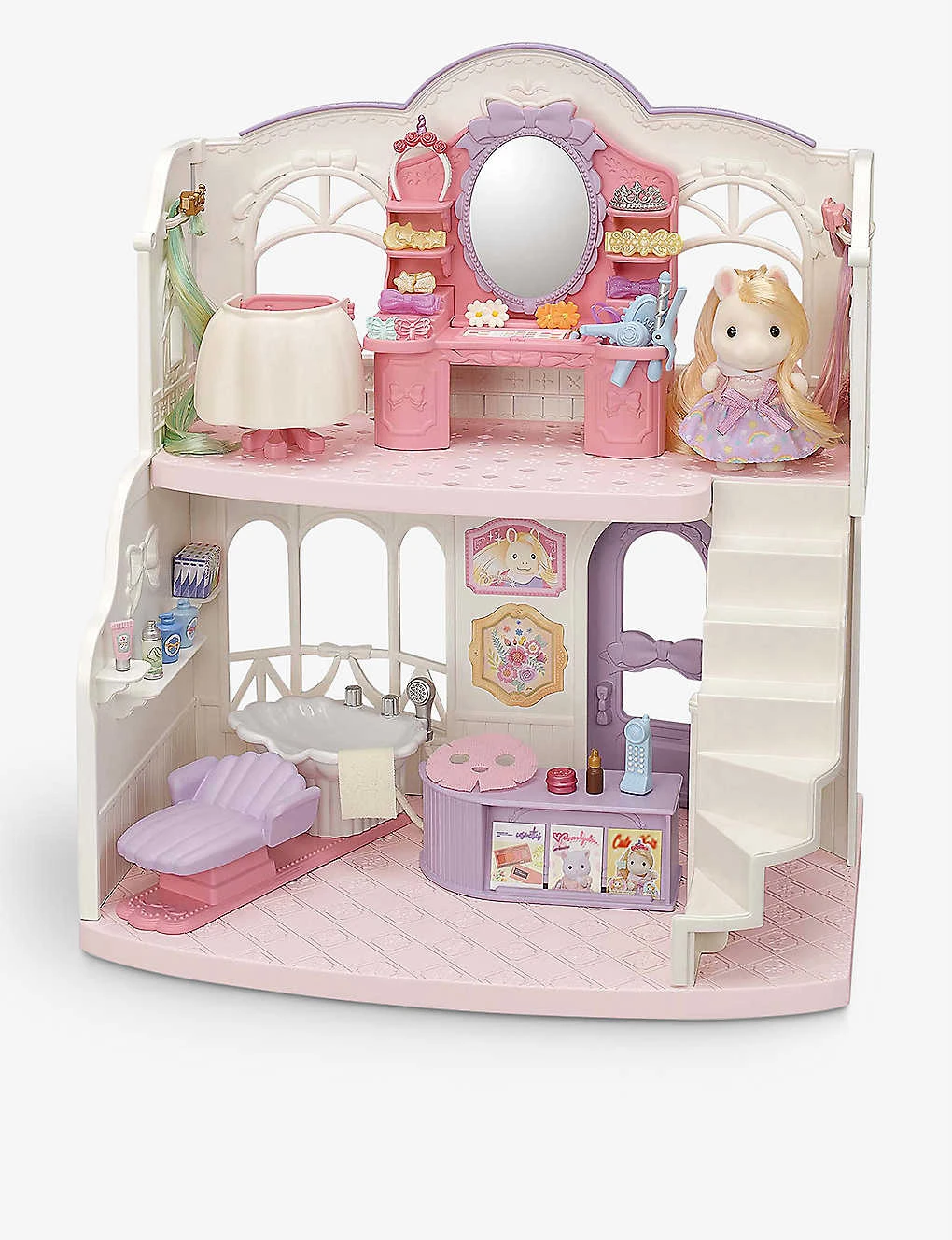 Sylvanian Families Pony's Stylish Hair Salon Playset - Image 2