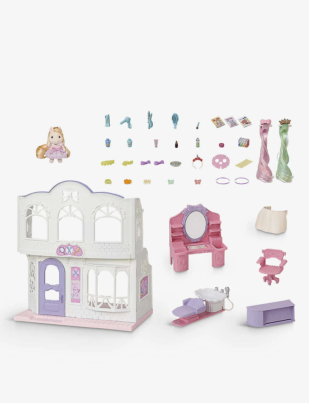 Sylvanian Families Pony's Stylish Hair Salon Playset - Image 3