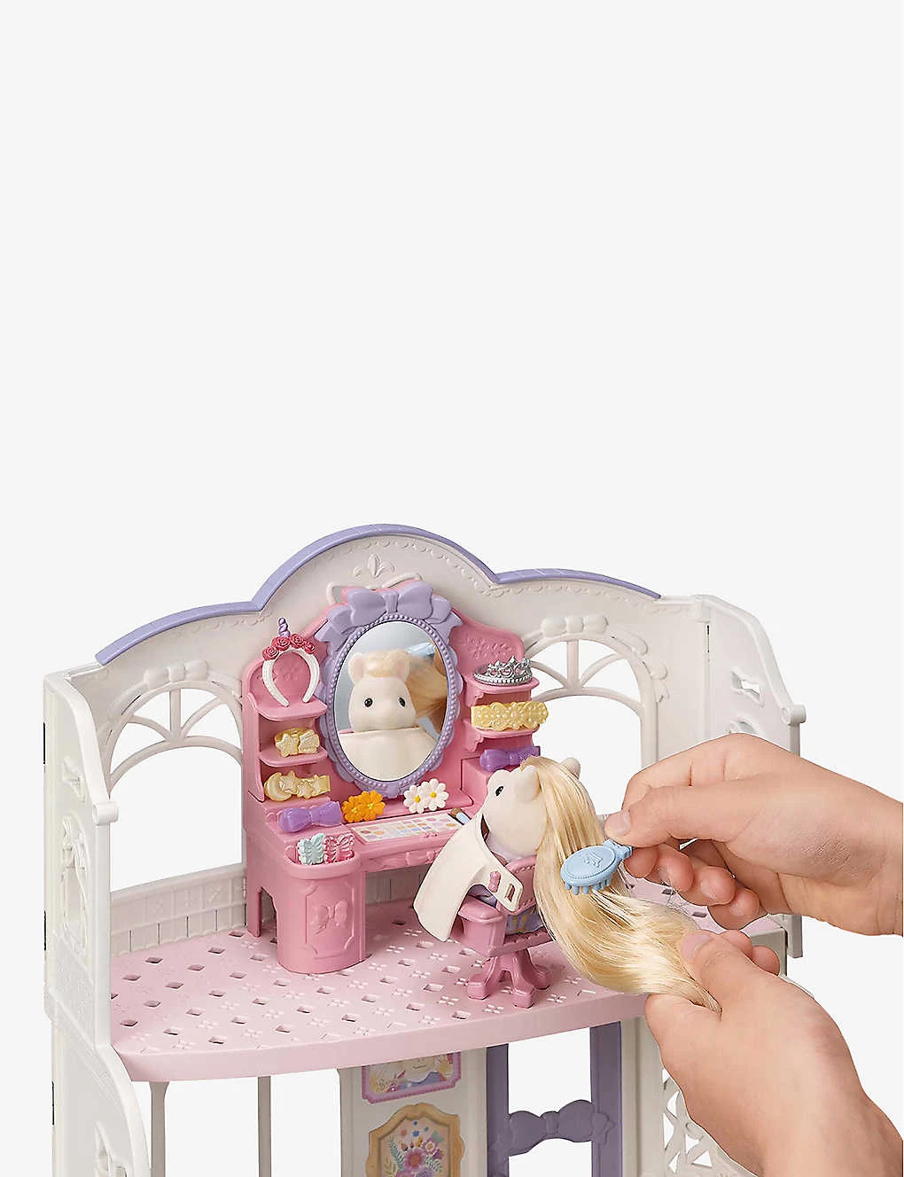 Sylvanian Families Pony's Stylish Hair Salon Playset - Image 4