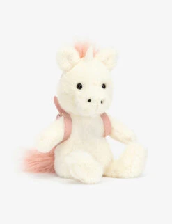 JELLYCAT Backpack Unicorn Soft Toy 22cm