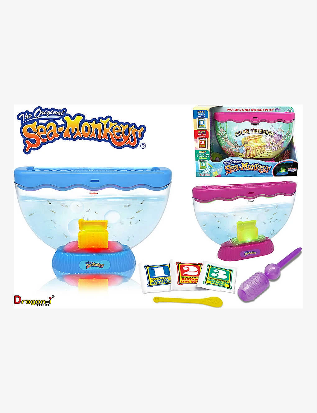 Sea-Monkeys Original Ocean Treasure Aquarium With Light - Image 6