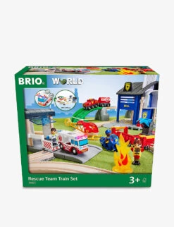 Brio Rescue Team Wooden Train Set