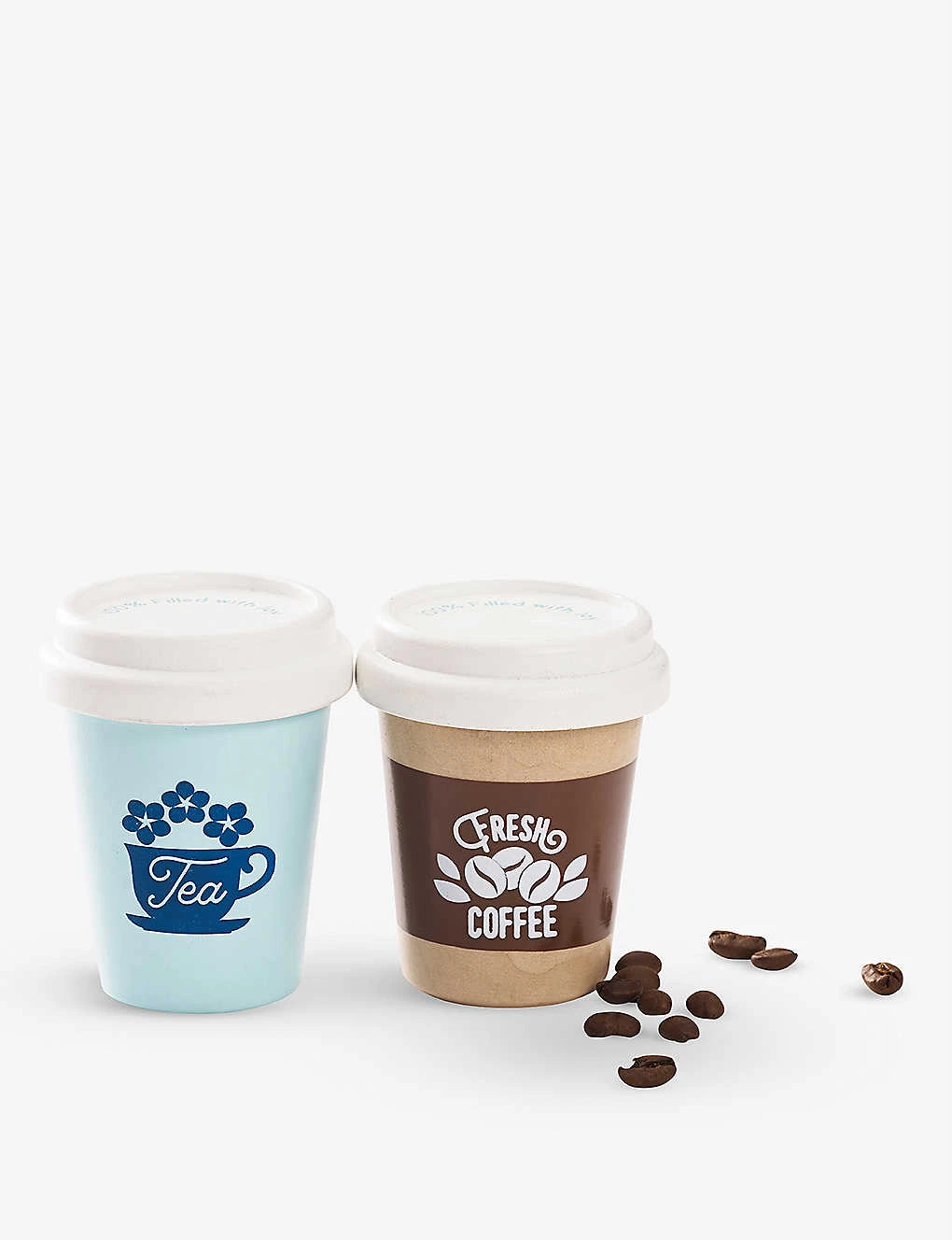 Le Toy Van Take Away Coffee And Tea Wooden Toy Set - Image 2