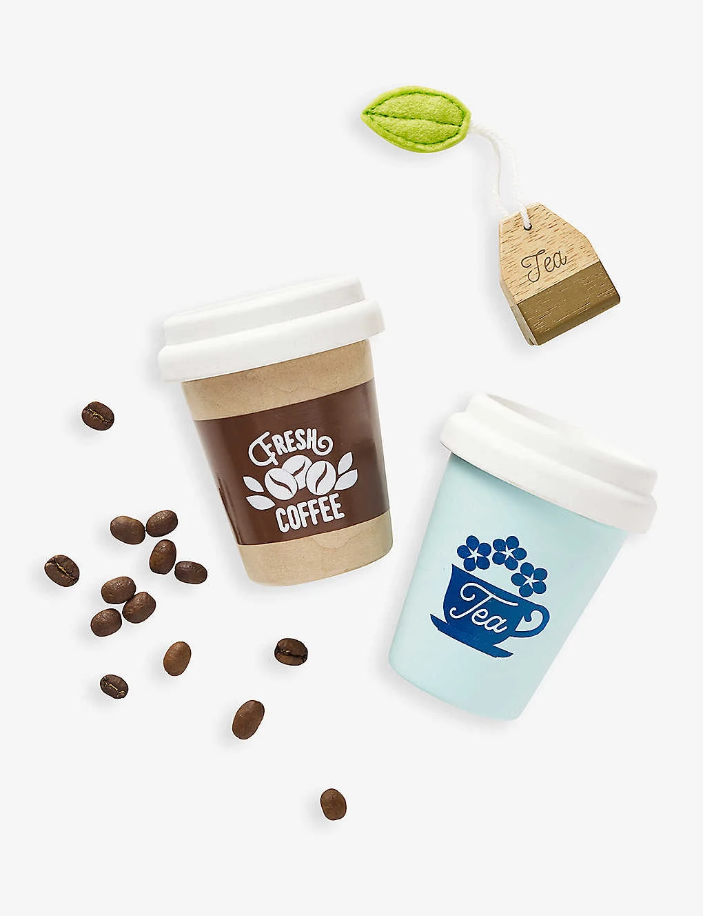 Le Toy Van Take Away Coffee And Tea Wooden Toy Set - Image 3