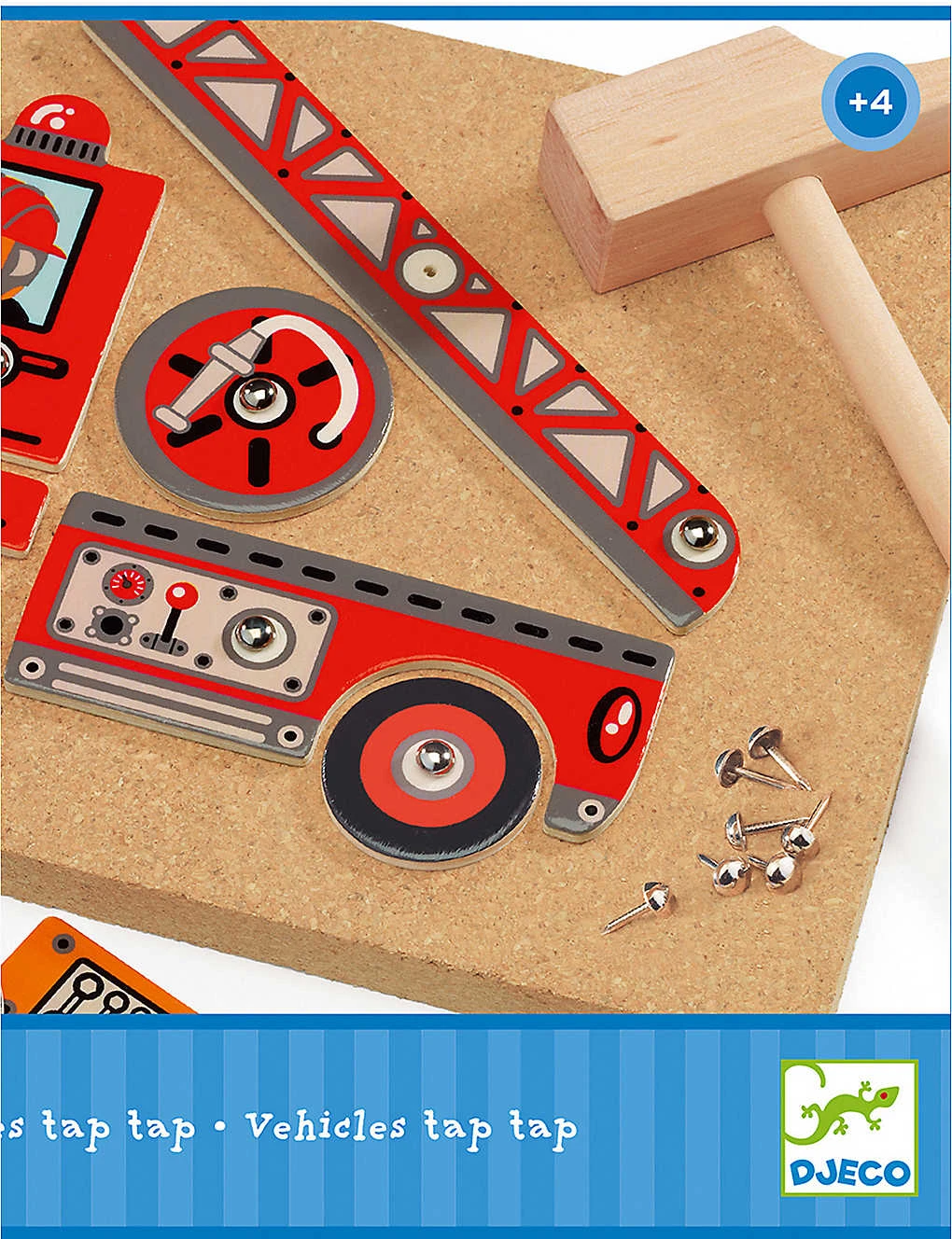 Djeco Tap Tap Vehicles Assemble Playset - Image 3