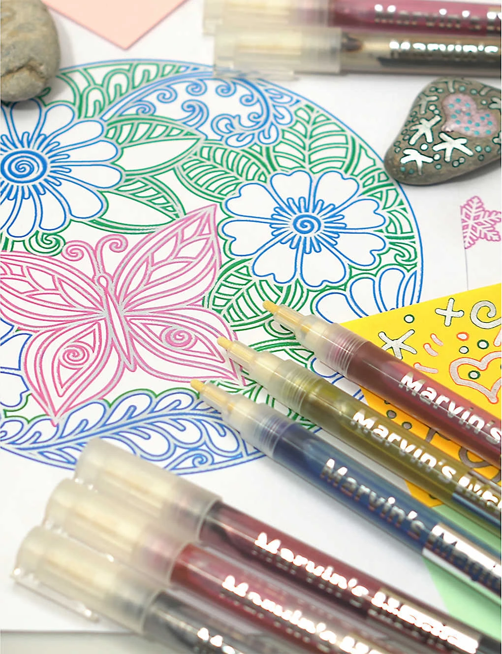 Silver Rainbow Markers Set Of 24 - Image 3