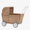 Natural Rattan Woven Strolley