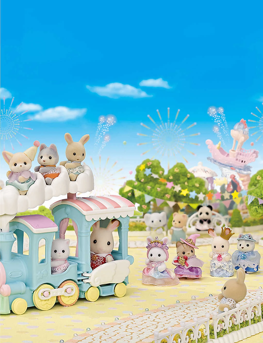 Sylvanian Families Floating Cloud Rainbow Train Playset - Image 5