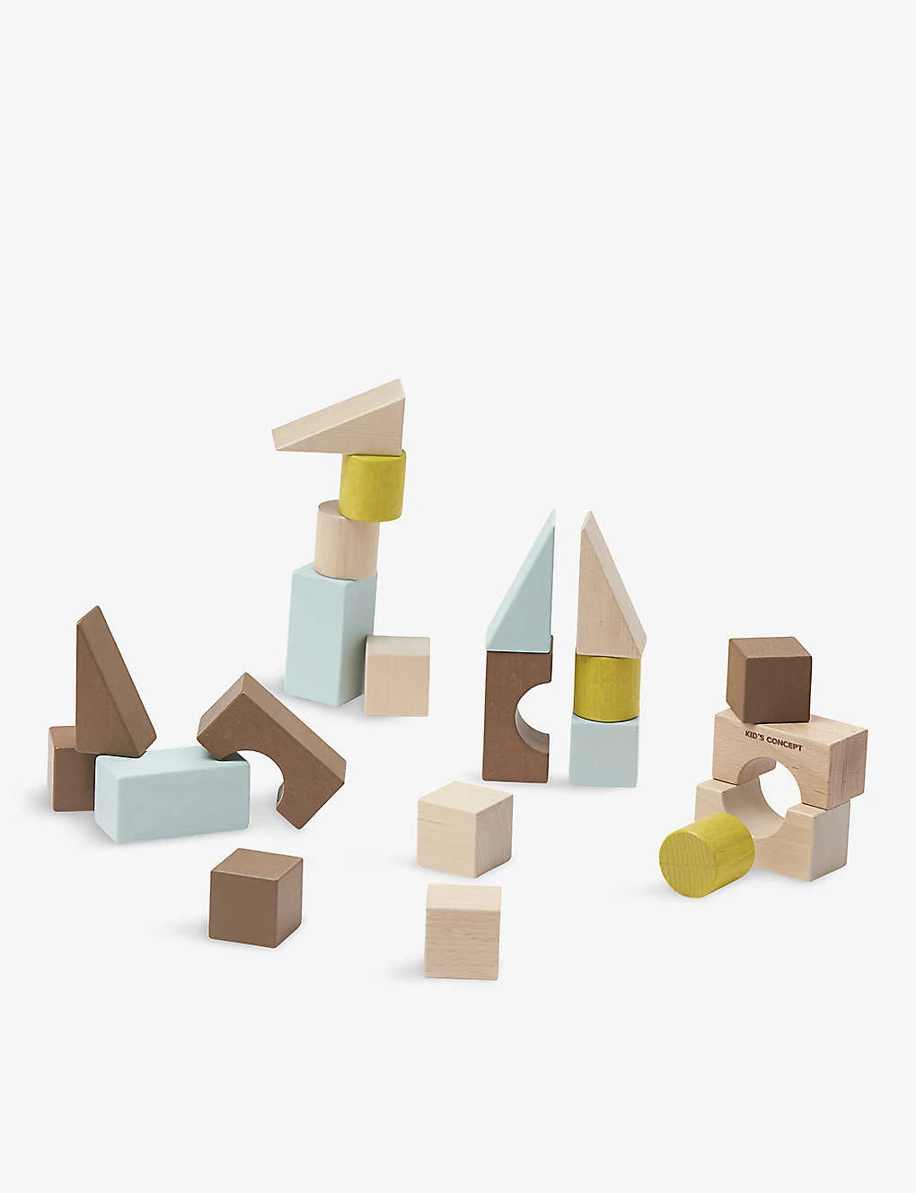 Kids Concept Wooden Building Blocks Set Of 21 - Image 3