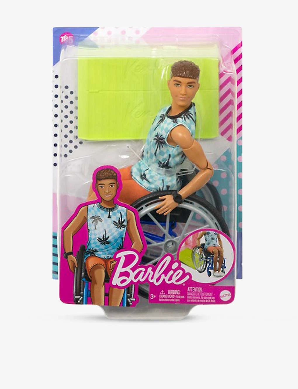 Barbie Ken Doll With Wheelchair 10.2cm