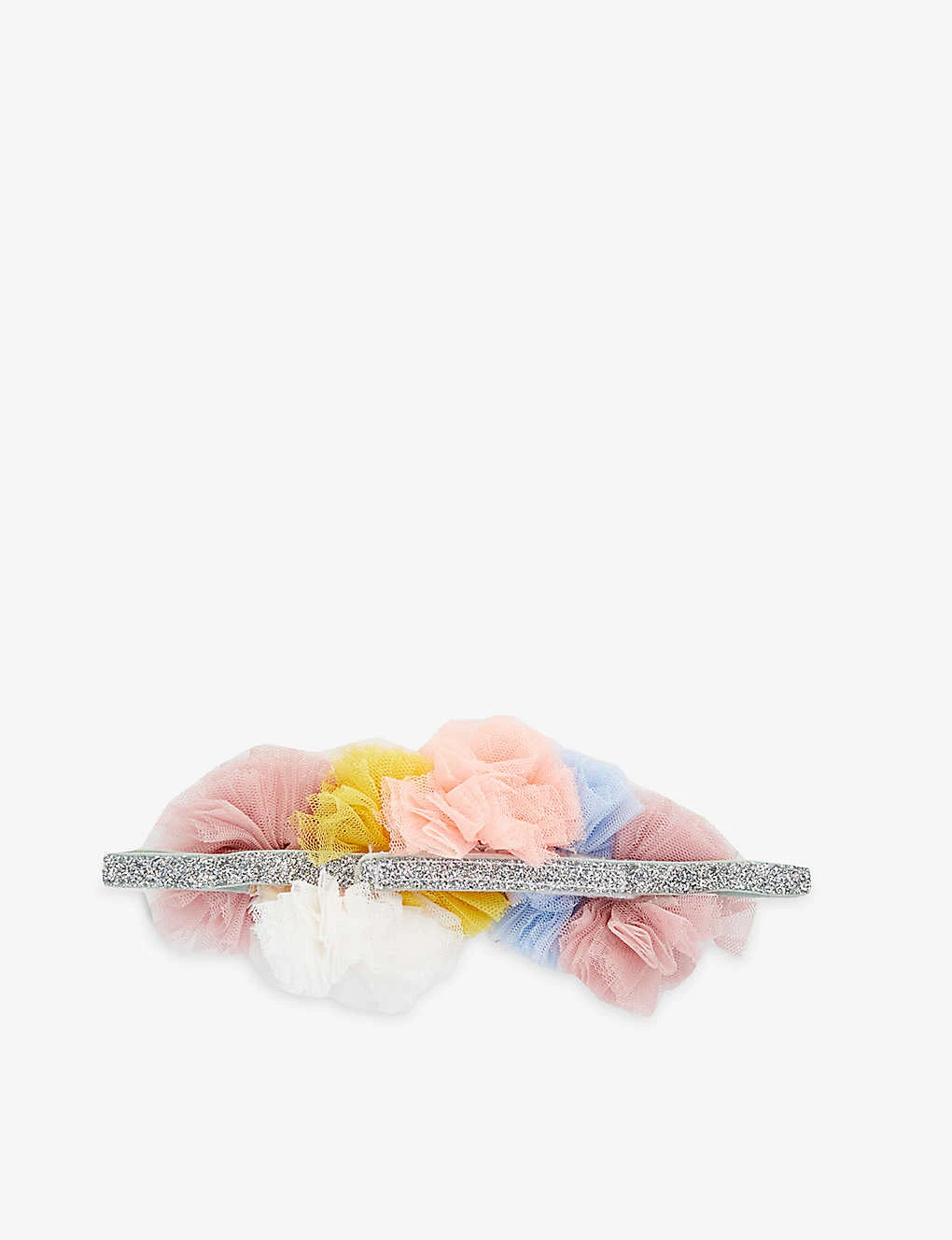 Meri-Meri Pompom-embellished Glitter-tulle Crown - Image 3