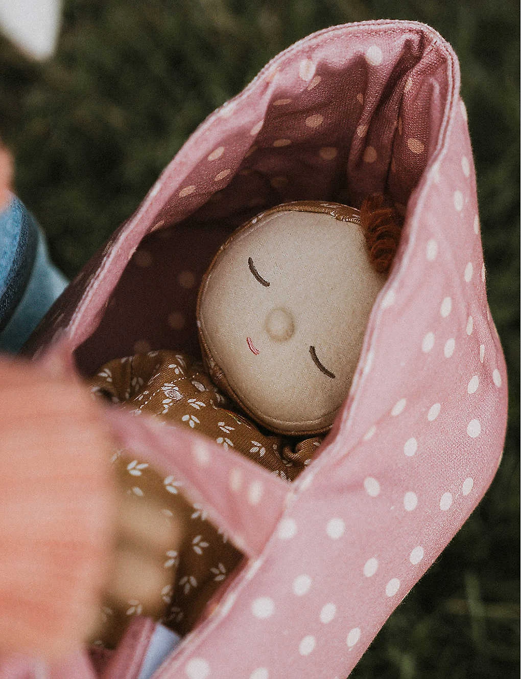 Dinkum Dolls Polka Dot-print Cotton-canvas Doll Carry Cot - Image 7