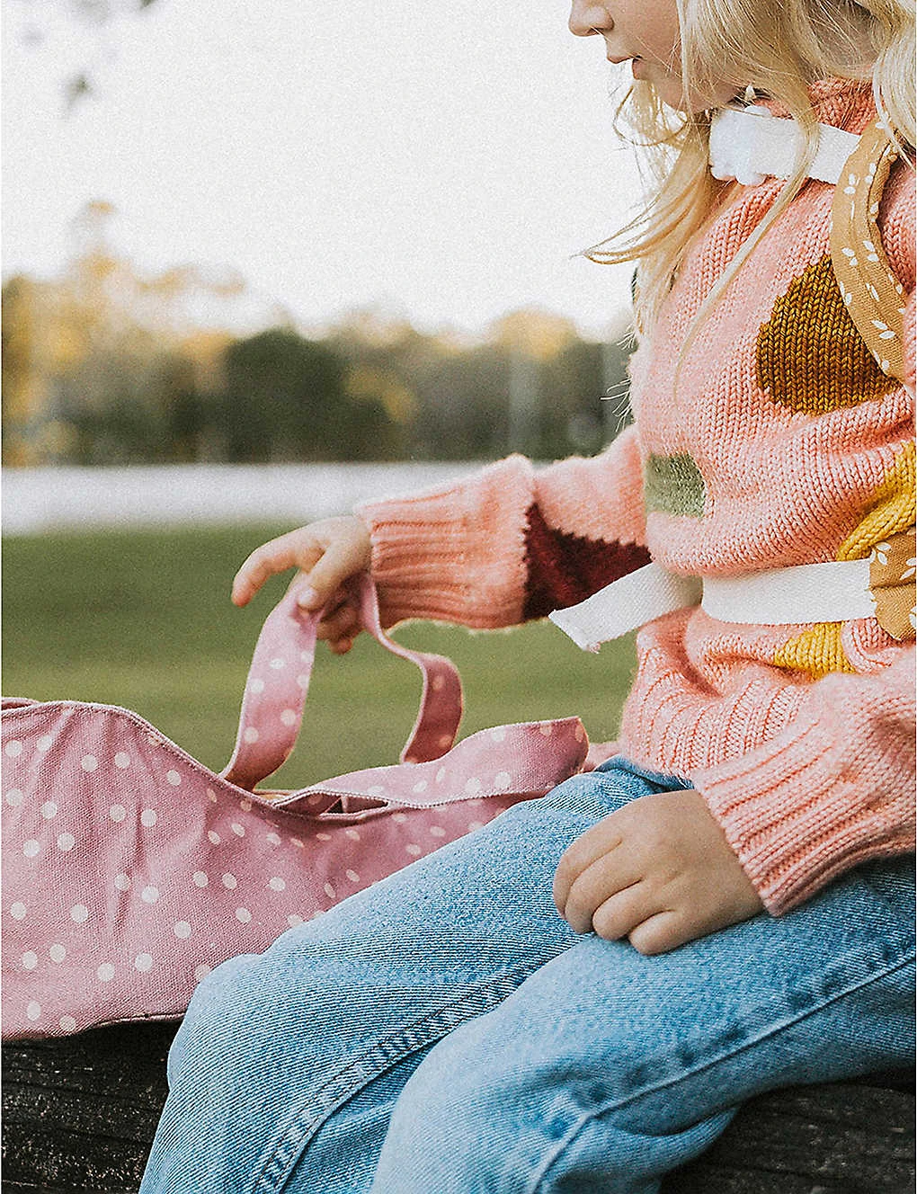 Dinkum Dolls Polka Dot-print Cotton-canvas Doll Carry Cot - Image 8