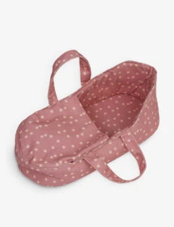Dinkum Dolls Polka Dot-print Cotton-canvas Doll Carry Cot