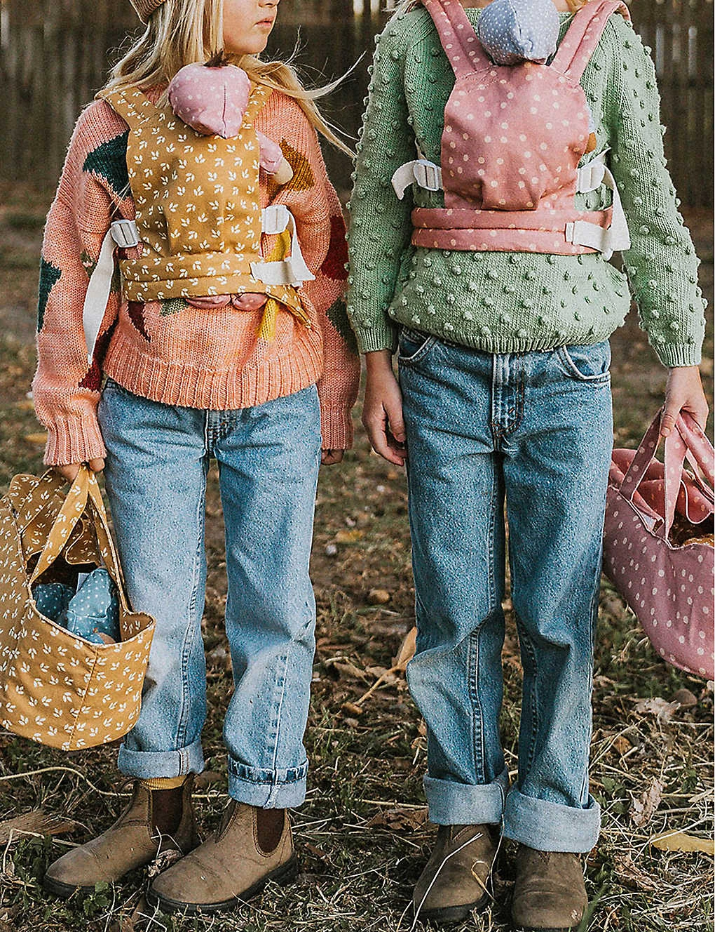 Dinkum Dolls Polka Dot-print Cotton-canvas Doll Carrier - Image 5