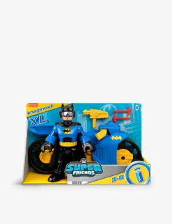 Batman Super Friends Batcycle XL Toy Car And Figure 15cm