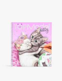 Top Model Kitty Colouring And Sticker Book