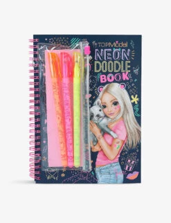 Top Model Neon Doodle Book And Pen Set