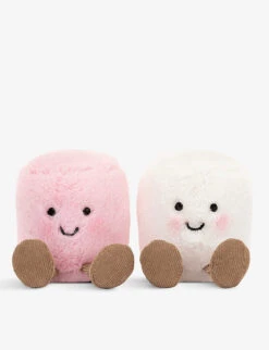 JELLYCAT Amuseable Pink And White Marshmallows Soft Toy 9cm