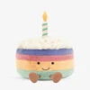 JELLYCAT Amuseable Rainbow Birthday Cake Soft Toy 26cm